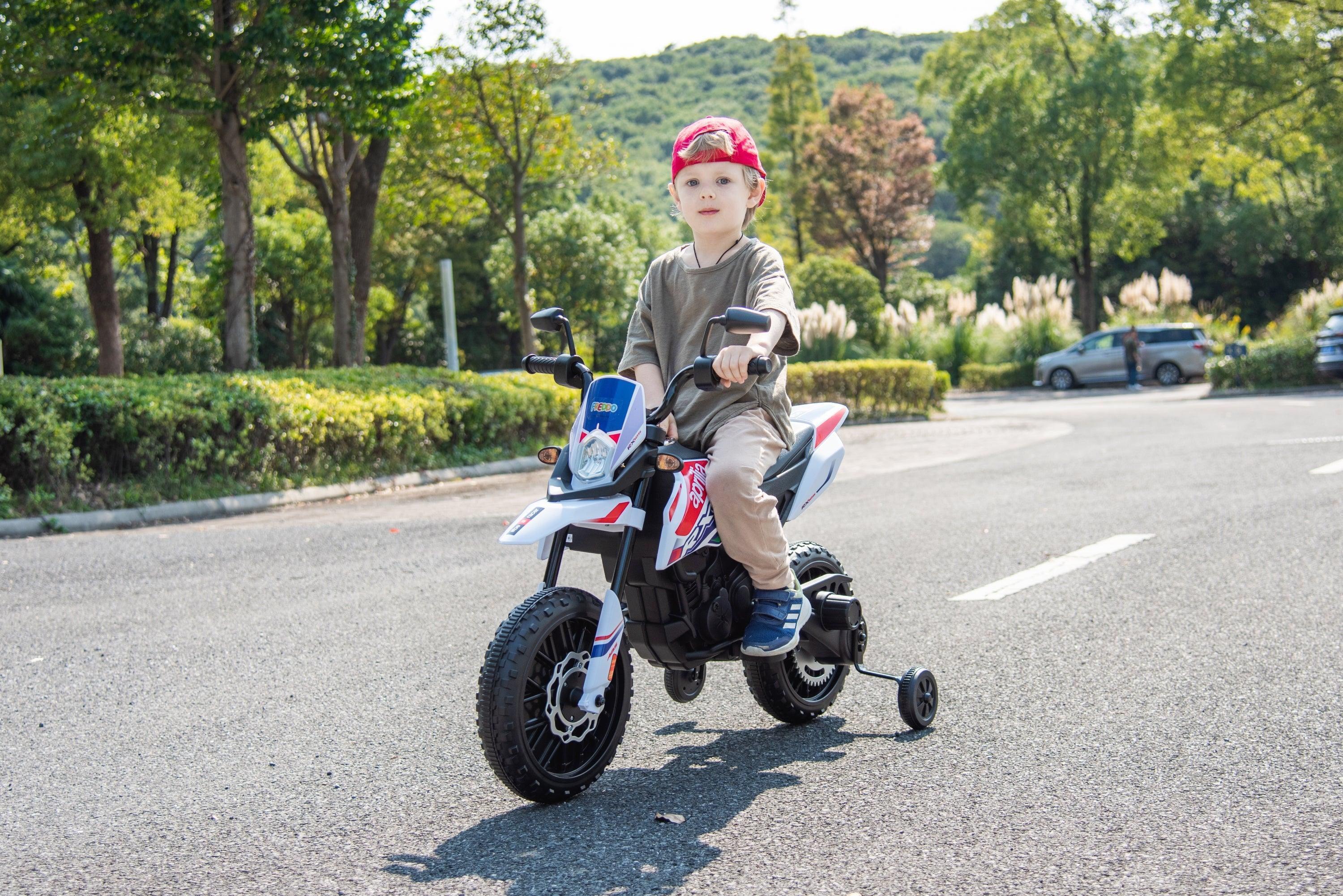 12V Aprilia Motorcycle 1 Seater Ride On for Kids - DTI Direct Canada
