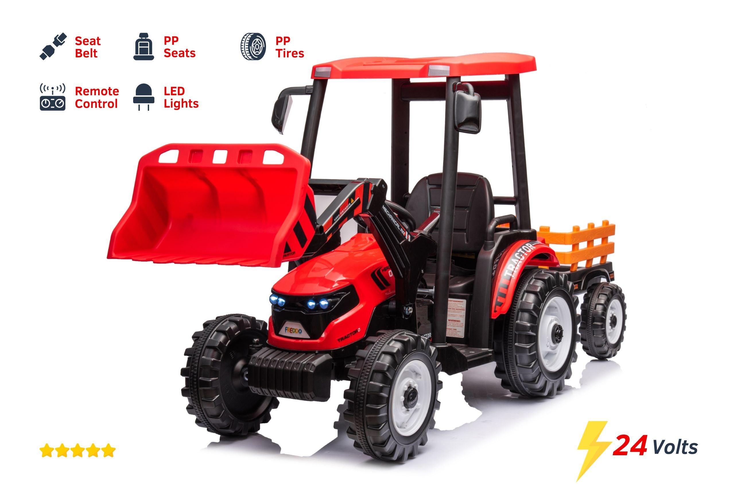 24V Freddo Rhino Tractor 1 Seater Ride on for Kids - DTI Direct Canada