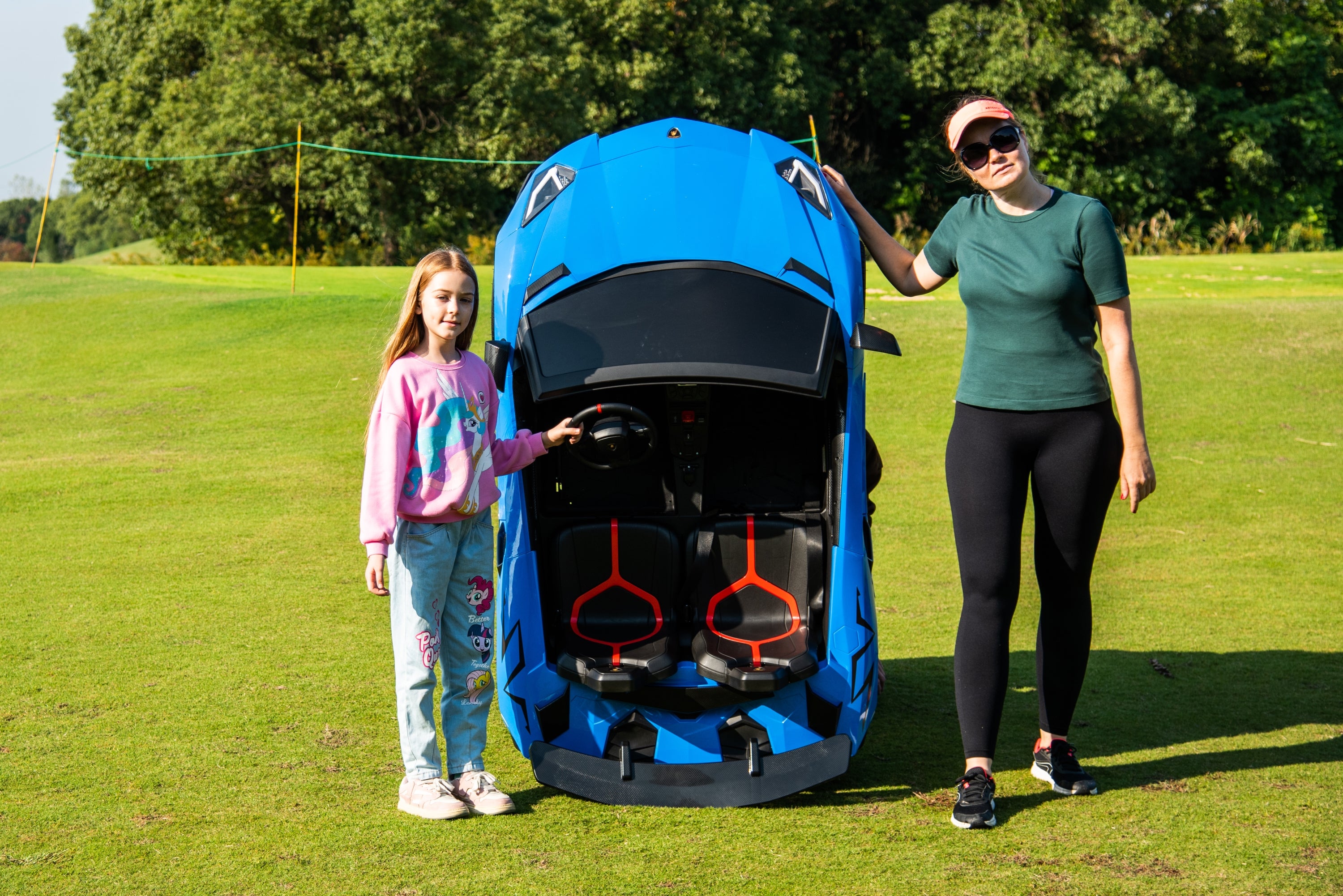 24V Lamborghini Aventador 2 Seater Ride On Car for Kids: Advanced Brushless Motor & Differential for High-Octane Fun - DTI Direct Canada