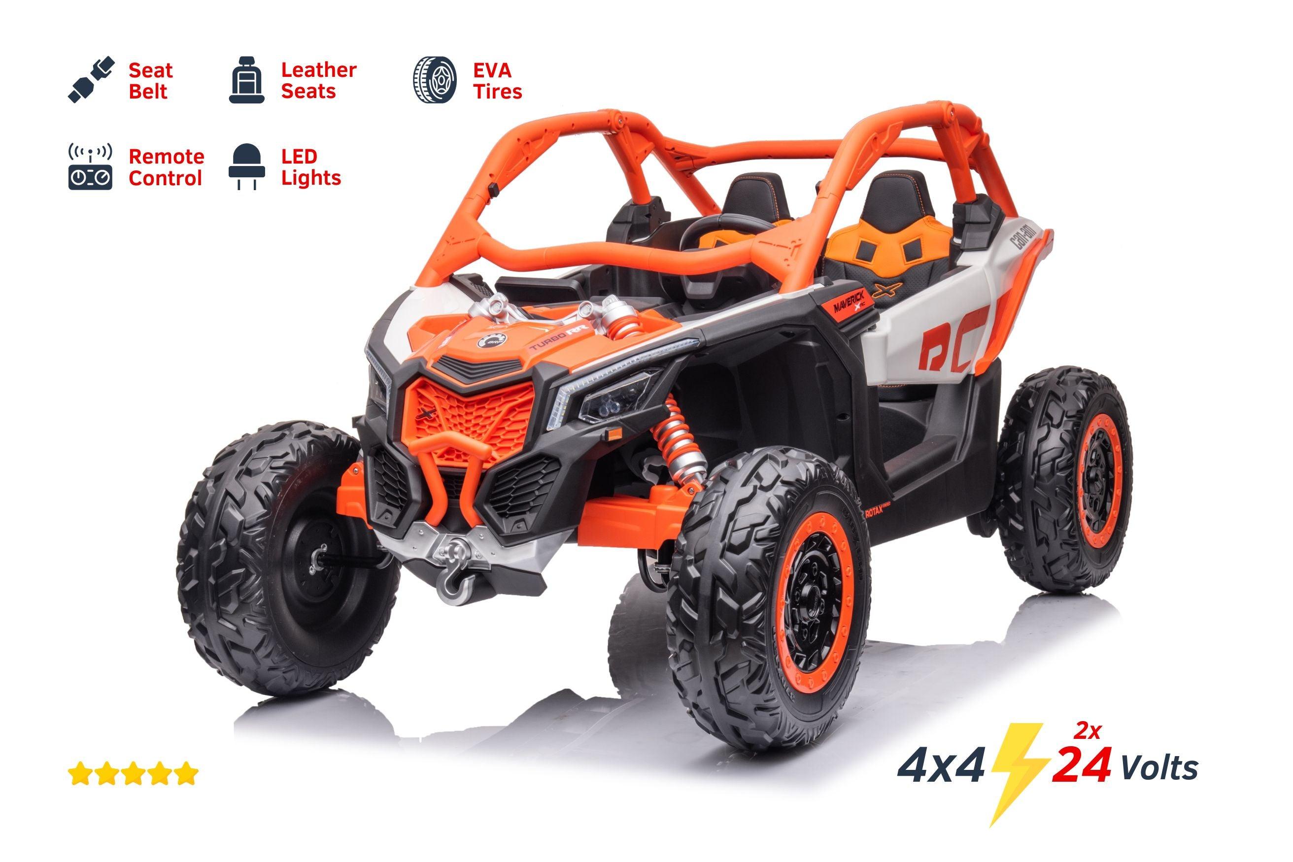 2x24V 4x4 Can Am Maverick 2 Seater Ride on UTV for Kids - DTI Direct Canada