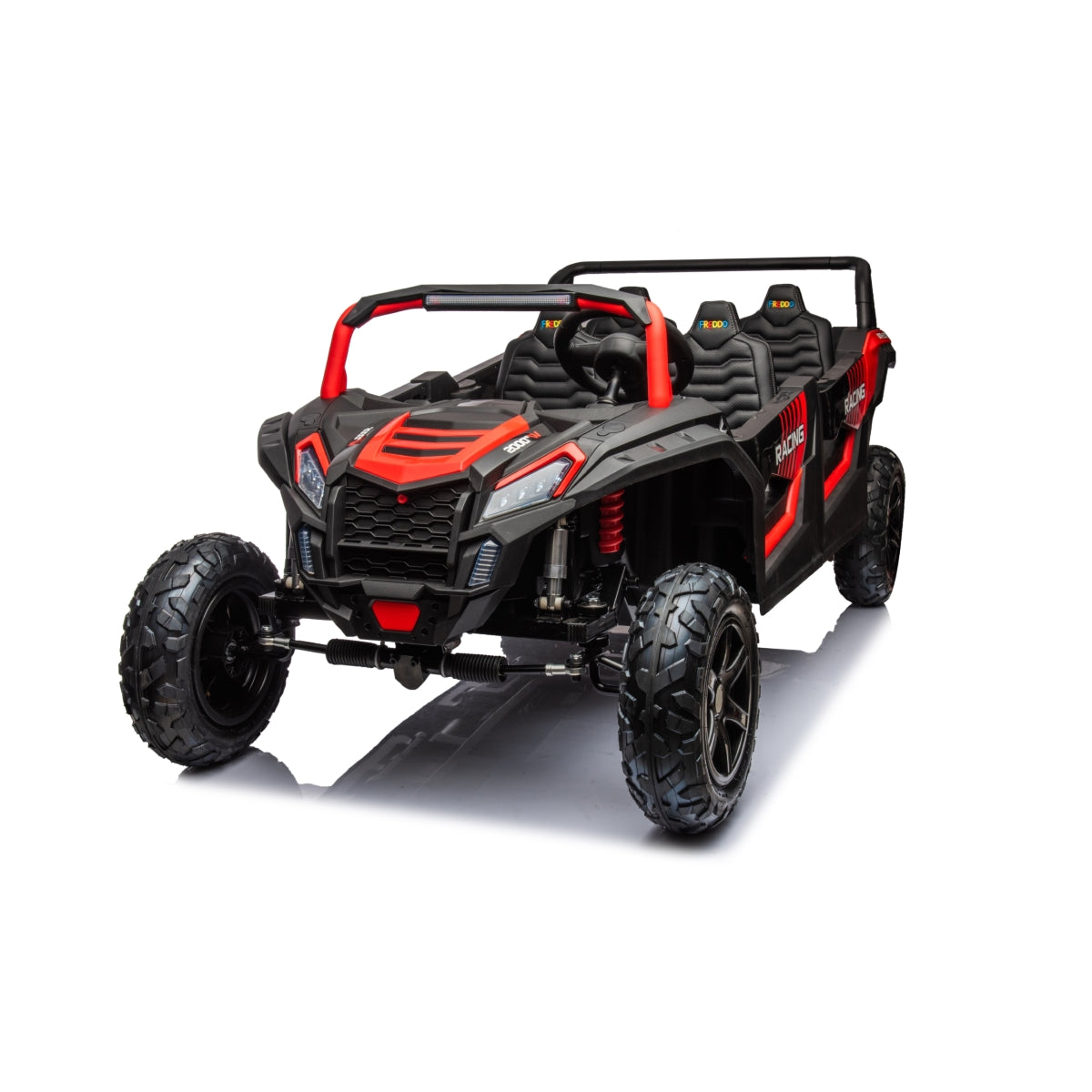 Freddo Beast XL 48 V : le buggy des dunes 4 places pour enfants le plus rapide au monde avec moteur sans balais avancé et différentiel de précision