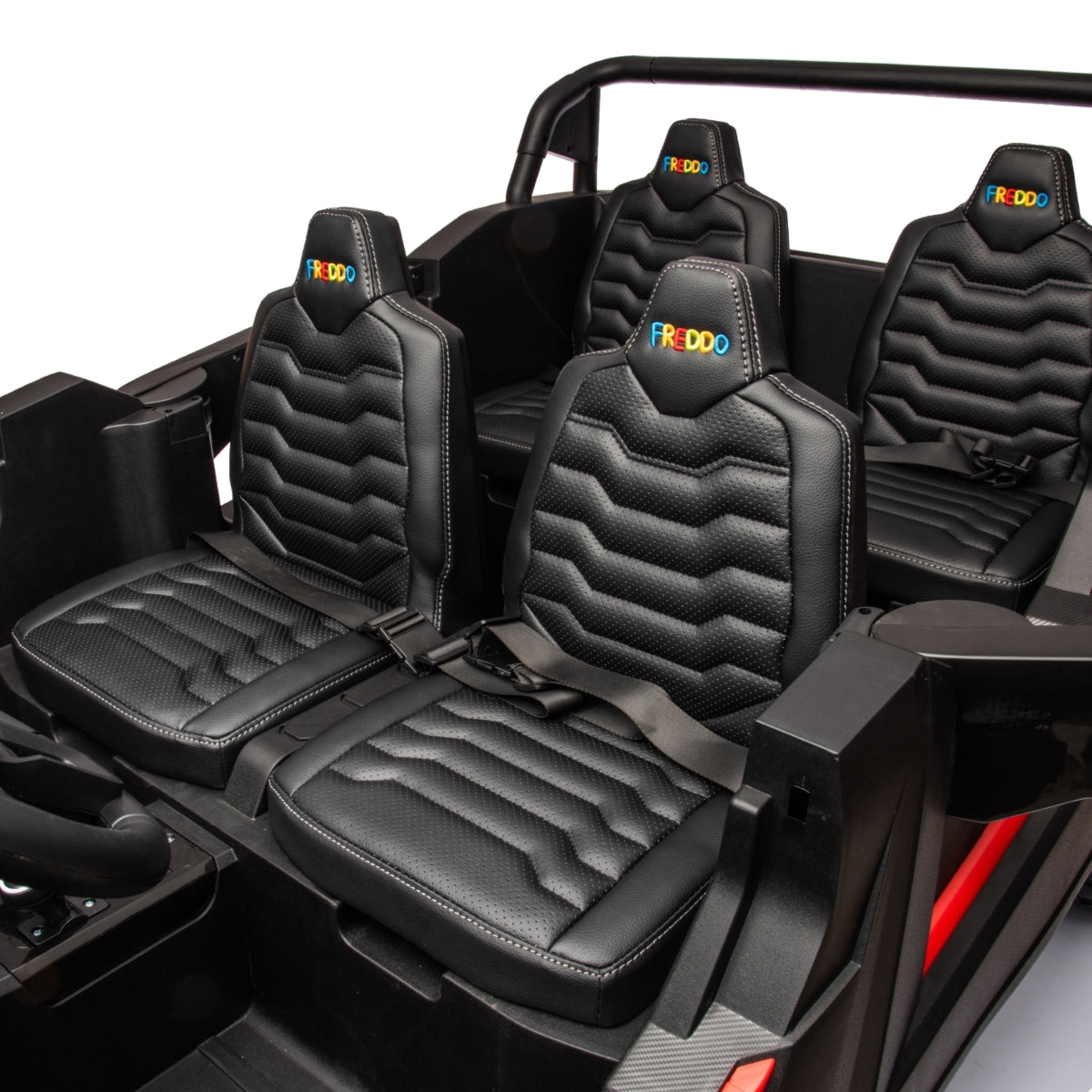 Freddo Beast XL 48 V : le buggy des dunes 4 places pour enfants le plus rapide au monde avec moteur sans balais avancé et différentiel de précision