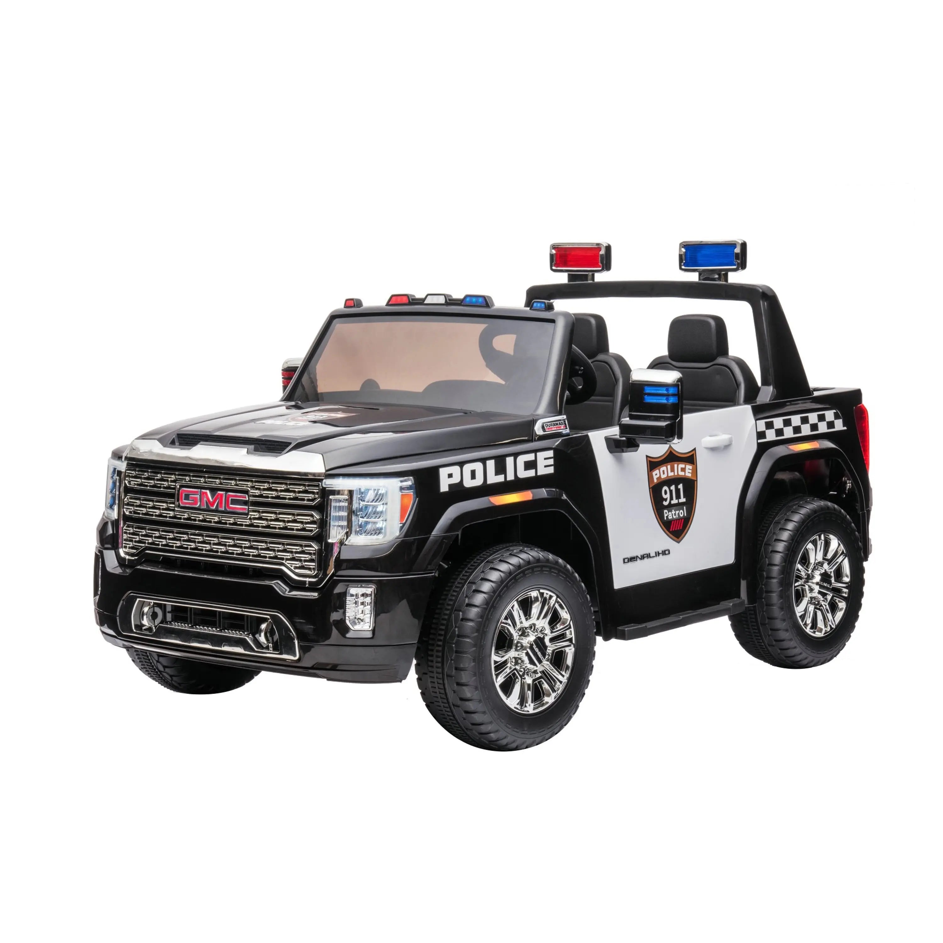 24V GMC Sierra Denali 2 Seater Police Ride-On Truck  DTI Direct Canada