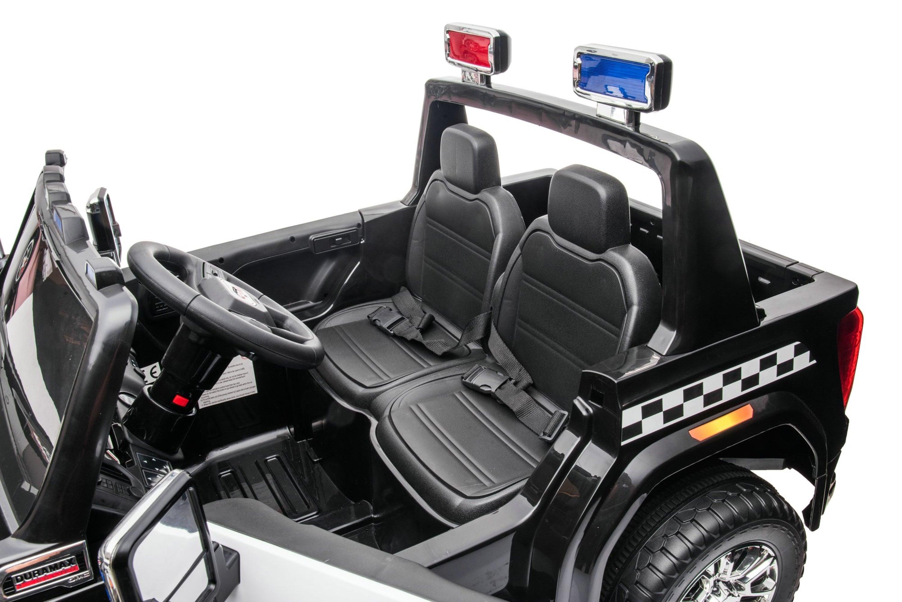 24V GMC Sierra Denali 2 Seater Police Ride-On Truck - DTI Direct Canada