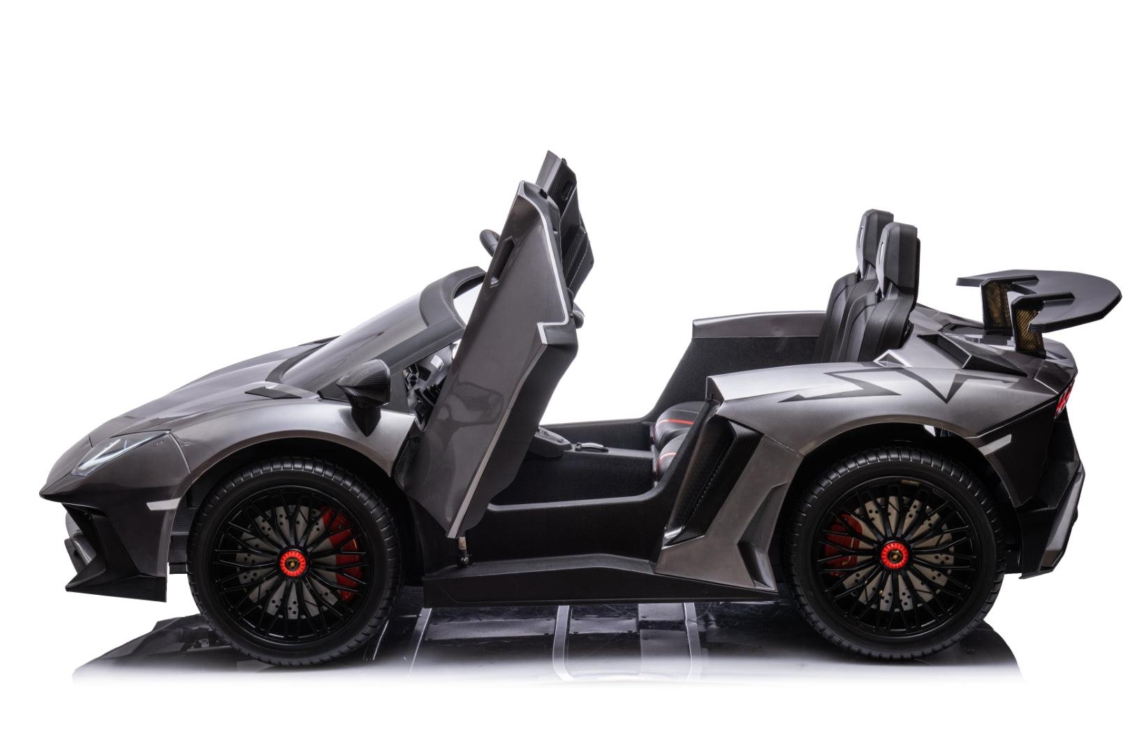 24V Lamborghini Aventador 2 Seater Ride On Car for Kids: Advanced Brushless Motor & Differential for High-Octane Fun - DTI Direct Canada